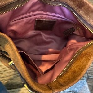 Coach leather saddle bag, excellent condition.